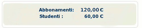 prezzo abbonamento